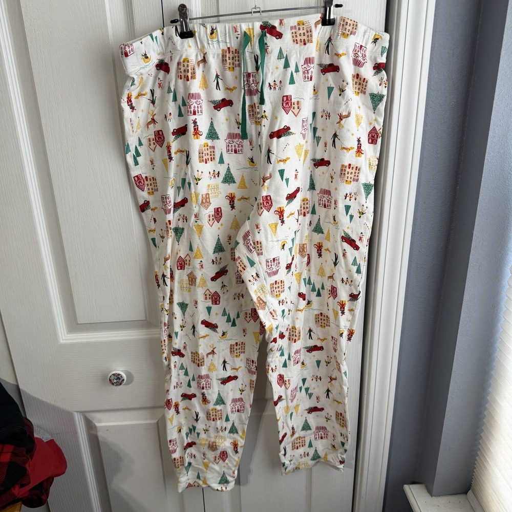Lauren Conrad Christmas Pattern Pajama Pants Women's Size XL Festive Comfy Cozy